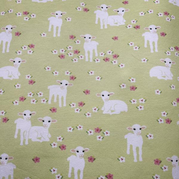 Hilco Jersey Sweet Sheep Schafe Blumen